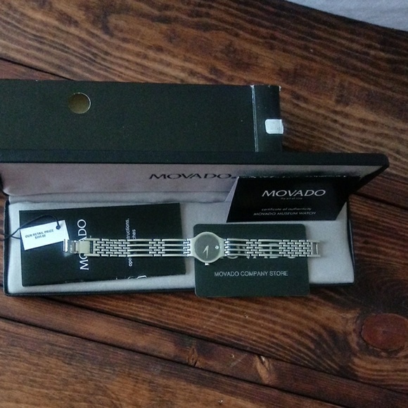 Ladies Black Dial Silver Stainless Steel Watch - Picture 2 of 6